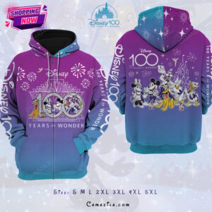 D100 Years Of Wonder 3D Unisex Zip Hoodie - YOW2202
