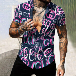 MEN'S  BUTTON SHIRT-GCY-DRG00010566