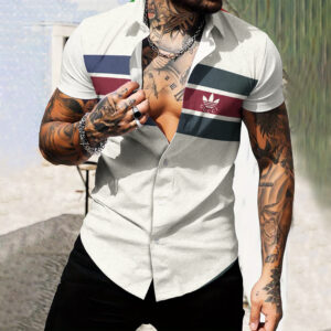 MEN'S  BUTTON SHIRT-GCY-DRG00010565