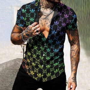 MEN'S  BUTTON SHIRT-GCY-DRG00010564