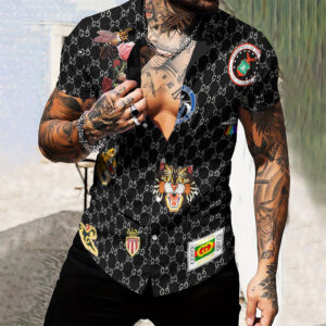 MEN'S  BUTTON SHIRT-GCY-DRG00010550