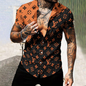 MEN'S  BUTTON SHIRT-GCY-DRG0000250448