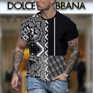 New 2024 – D Luxury Brand Premium T-Shirt Outfit For Men