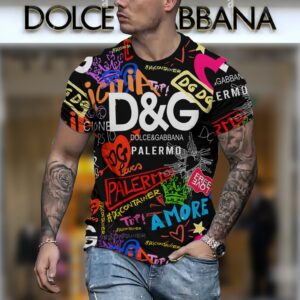 New 2024 – D Luxury Brand Premium T-Shirt Outfit For Men