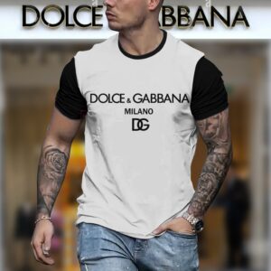New 2024 – D Luxury Brand Premium T-Shirt Outfit For Men