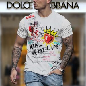 New 2024 – D Luxury Brand Premium T-Shirt Outfit For Men