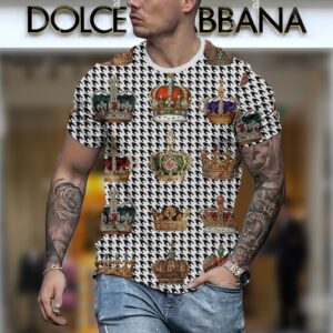 New 2024 – D Luxury Brand Premium T-Shirt Outfit For Men