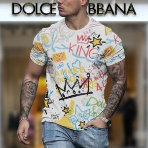 New 2024 – D Luxury Brand Premium T-Shirt Outfit For Men