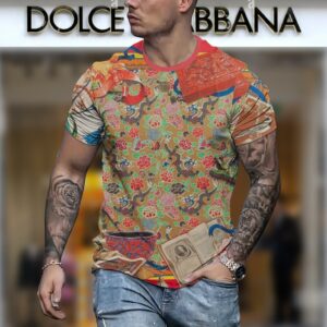 New 2024 – D Luxury Brand Premium T-Shirt Outfit For Men