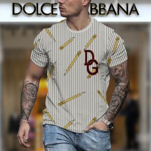 New 2024 – D Luxury Brand Premium T-Shirt Outfit For Men