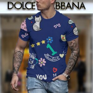 New 2024 – D Luxury Brand Premium T-Shirt Outfit For Men