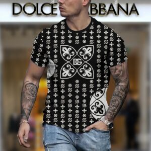 New 2024 – D Luxury Brand Premium T-Shirt Outfit For Men