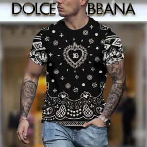 New 2024 – D Luxury Brand Premium T-Shirt Outfit For Men