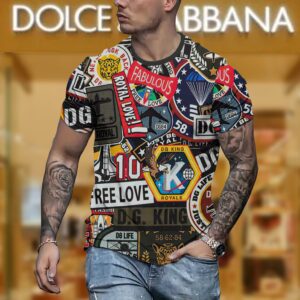 New 2024 – D Luxury Brand Premium T-Shirt Outfit For Men