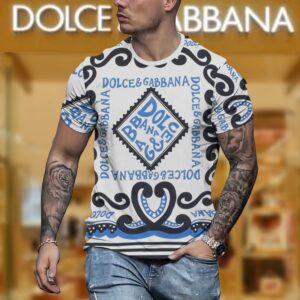 New 2024 – D Luxury Brand Premium T-Shirt Outfit For Men