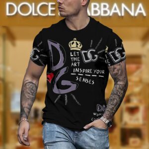New 2024 – D Luxury Brand Premium T-Shirt Outfit For Men