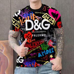 New 2024 – D Luxury Brand Premium T-Shirt Outfit For Men