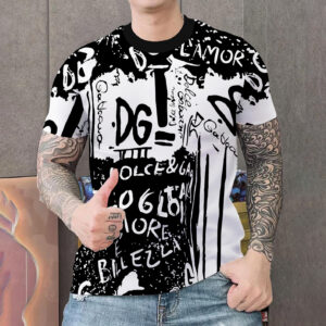 New 2024 – D Luxury Brand Premium T-Shirt Outfit For Men