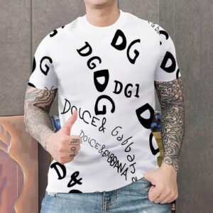 New 2024 – D Luxury Brand Premium T-Shirt Outfit For Men