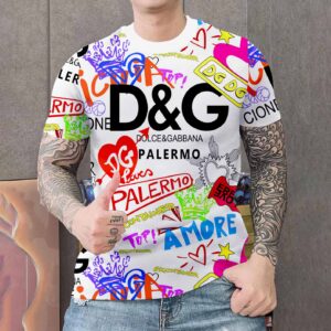 New 2024 – D Luxury Brand Premium T-Shirt Outfit For Men