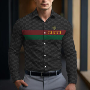 Long Sleeve Button Shirt-CCY-RDG00230460