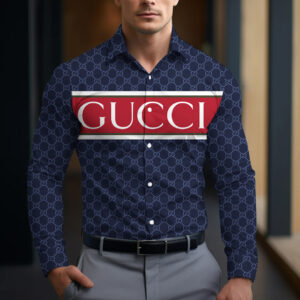 Long Sleeve Button Shirt-CCY-RDG00230466