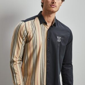 New Arrival BURBERRY Long Sleeve Button Shirt for Men Hot