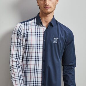 New Arrival BURBERRY Long Sleeve Button Shirt for Men Hot