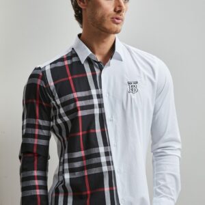 New Arrival BURBERRY Long Sleeve Button Shirt for Men Hot