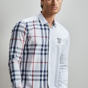 New Arrival BURBERRY Long Sleeve Button Shirt for Men Hot