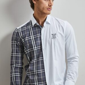New Arrival BURBERRY Long Sleeve Button Shirt for Men Hot