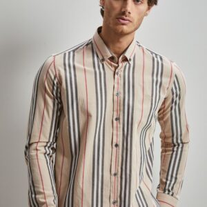 New Arrival BURBERRY Long Sleeve Button Shirt for Men Hot