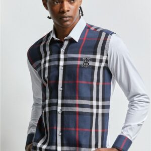 New Arrival BURBERRY Long Sleeve Button Shirt for Men Hot