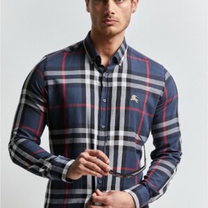 New Arrival BURBERRY Long Sleeve Button Shirt for Men Hot