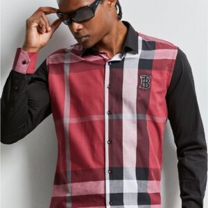 New Arrival BURBERRY Long Sleeve Button Shirt for Men Hot