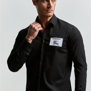 New Arrival BURBERRY Long Sleeve Button Shirt for Men Hot