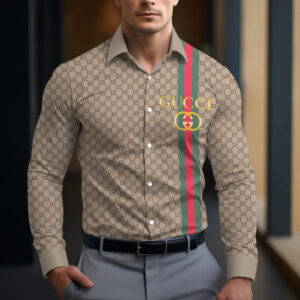 Long Sleeve Button Shirt-CCY-RDG00230478