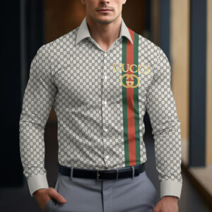 Long Sleeve Button Shirt-CCY-RDG00230479