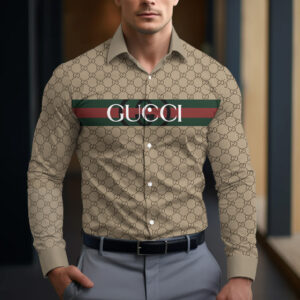 Long Sleeve Button Shirt-CCY-RDG00230483