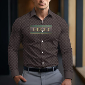 Long Sleeve Button Shirt-CCY-RDG00230485