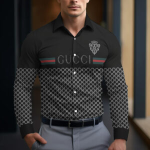 Long Sleeve Button Shirt-CCY-RDG00230489