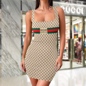 Limited Edition Tanktop Dress Luxury Brand DRX000524068