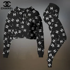 Premium Cropped Hoodie Leggings Set