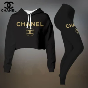 Premium Cropped Hoodie Leggings Set