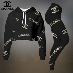 Premium Cropped Hoodie Leggings Set