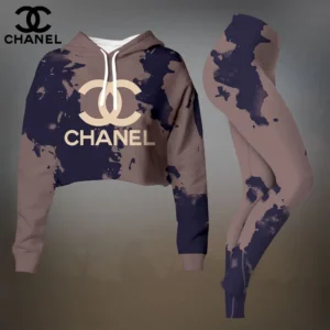 Premium Cropped Hoodie Leggings Set