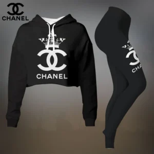 Premium Cropped Hoodie Leggings Set
