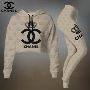 Premium Cropped Hoodie Leggings Set