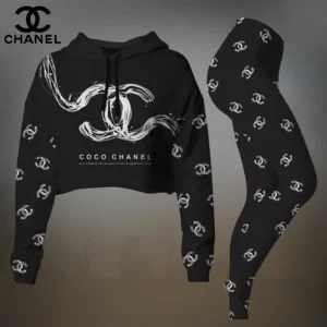 Premium Cropped Hoodie Leggings Set