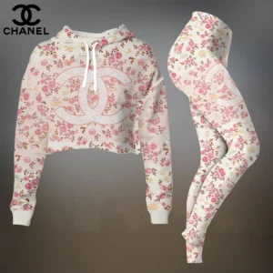 Premium Cropped Hoodie Leggings Set